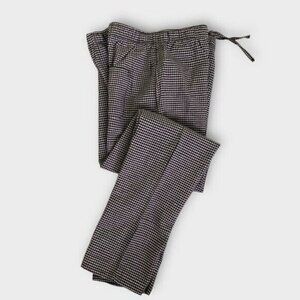 Zara Plaid Drawstring Chino Trouser Pant